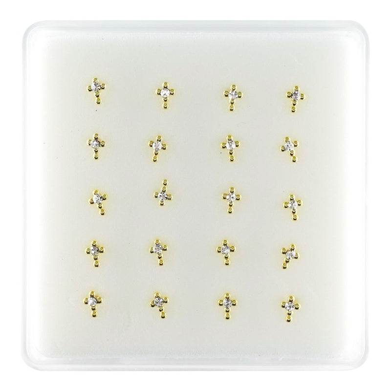 INTERVISION 925 Stering Silver Nose Stud w/tip NP19009-15 (20pcs)