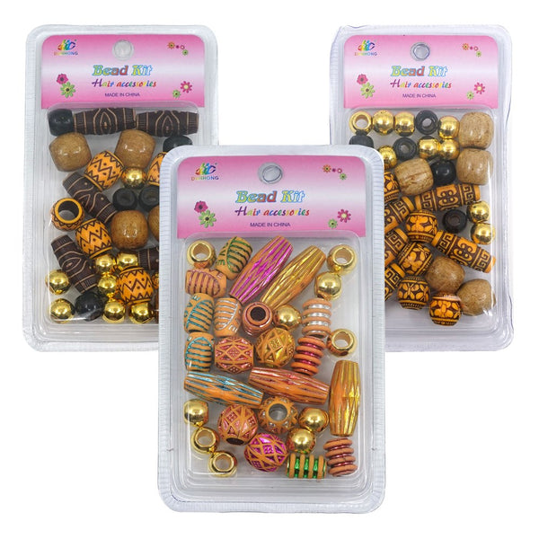 INTERVISION Wooden Beads Assorted
