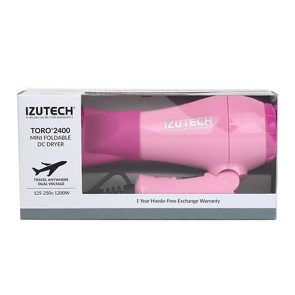 IZUTECH Mini Foldable DC Dryer 1200W #TORO2400 - Pink