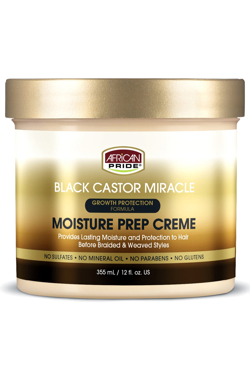 AFRICAN PRIDE Black Castor Miracle Moisture Prep Cream (8oz)
