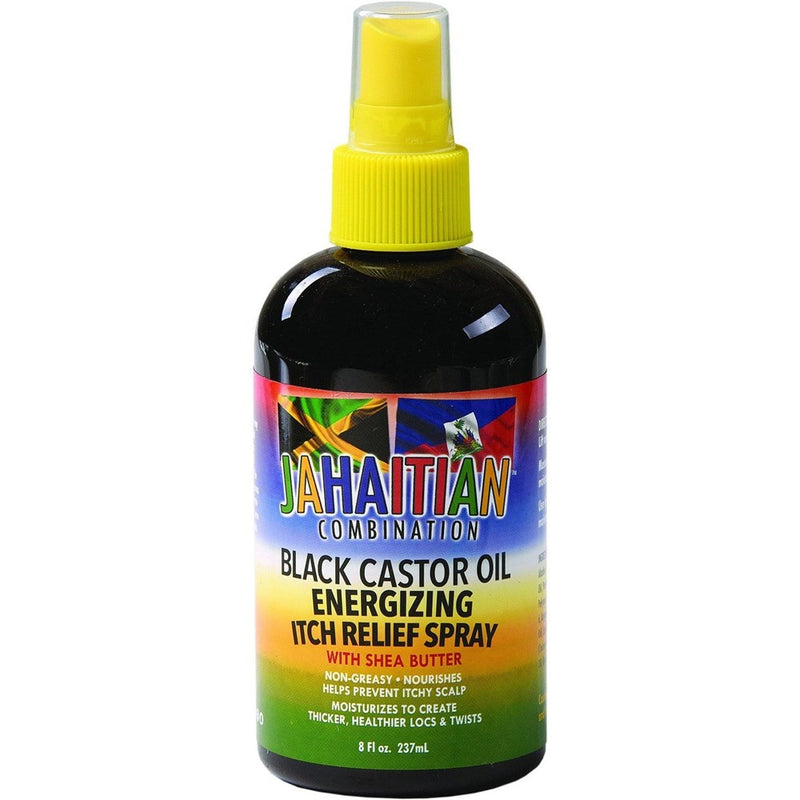 JAHAITIAN Black Castor Oil Energizing Itch Relief Spray (8oz)