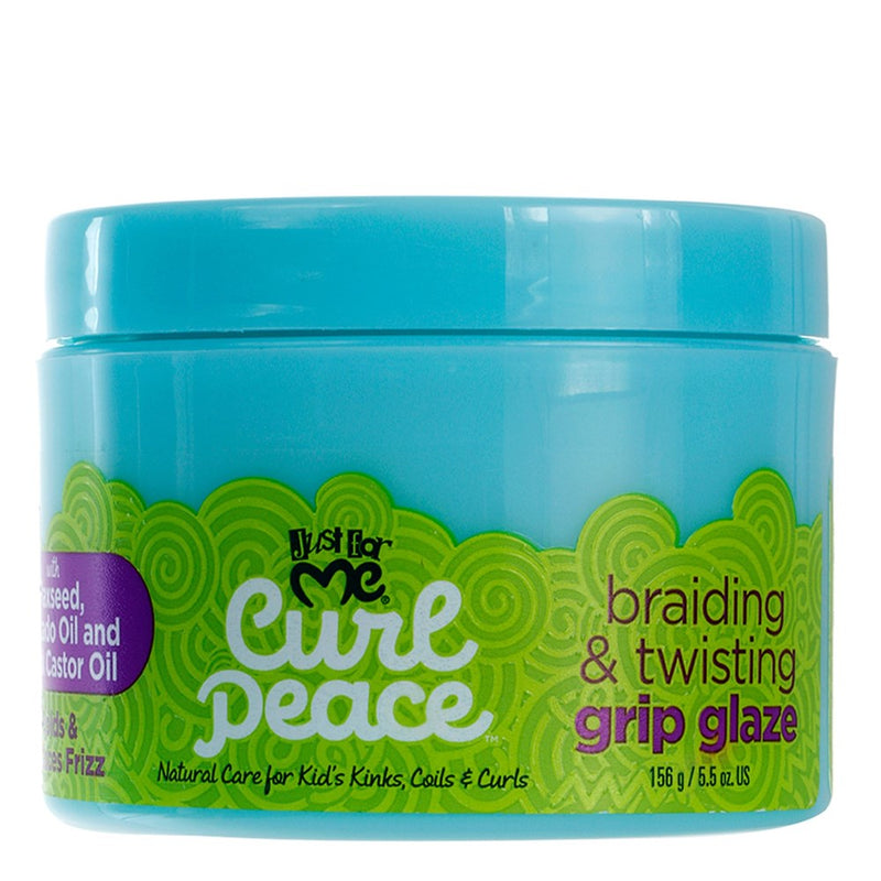 JUST FOR ME Curl Peace Braiding & Twisting Grip Glaze (5.5oz)