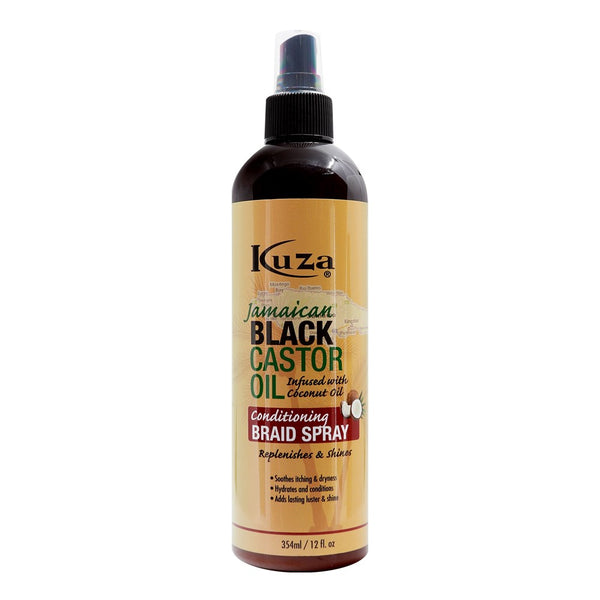 KUZA Jamaican Black Castor Oil Conditioning Braid Spray (12oz)