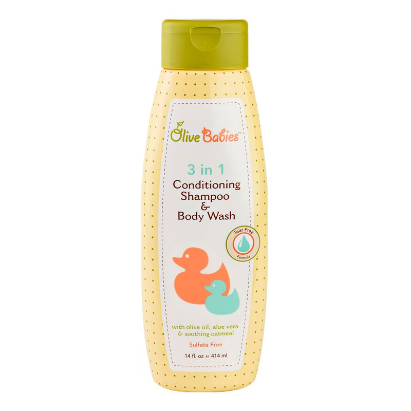 OLIVE BABIES 3 In 1 Conditioning Shampoo&Body Wash (14oz)