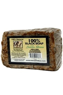 RA COSMETICS 100% Black Soap [Lemongrass] (5oz)