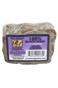 RA COSMETICS 100% Black Soap [Lavender] (5oz)