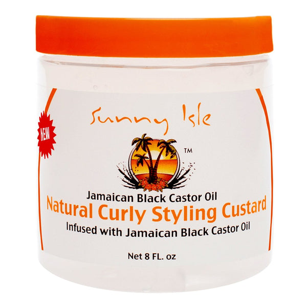 SUNNY ISLE Jamaican Black Castor Oil Natural Curly Styling Custard (8oz)