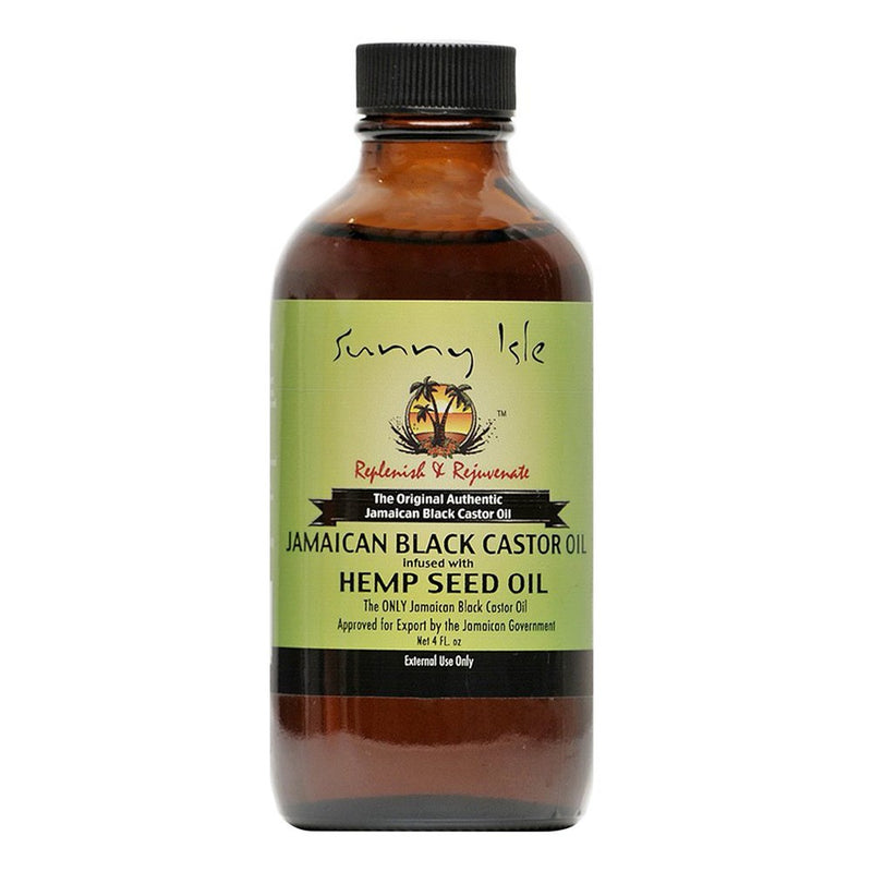 SUNNY ISLE Jamaican Black Castor Oil [Hemp Seed Oil] (4oz)