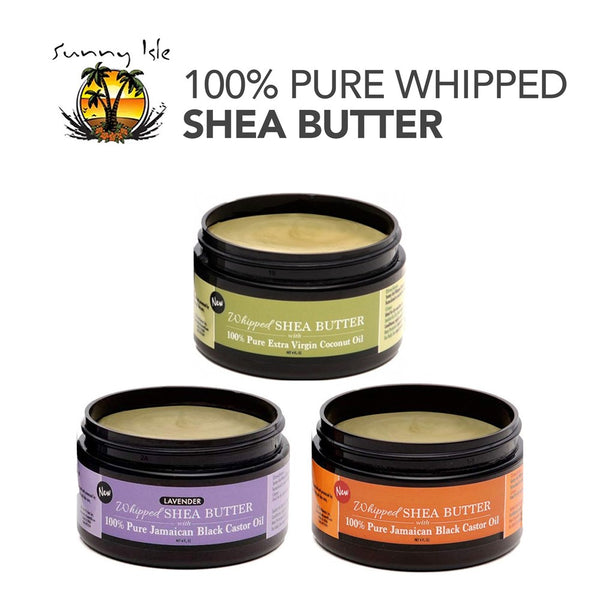 SUNNY ISLE 100% Pure Whipped Shea Butter (4oz)