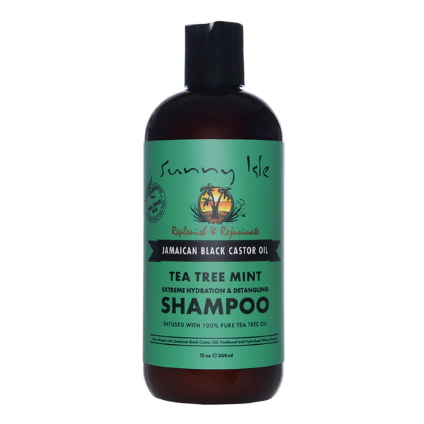 SUNNY ISLE Jamaican Black Castor Oil Tea Tree Mint Shampoo (12oz)