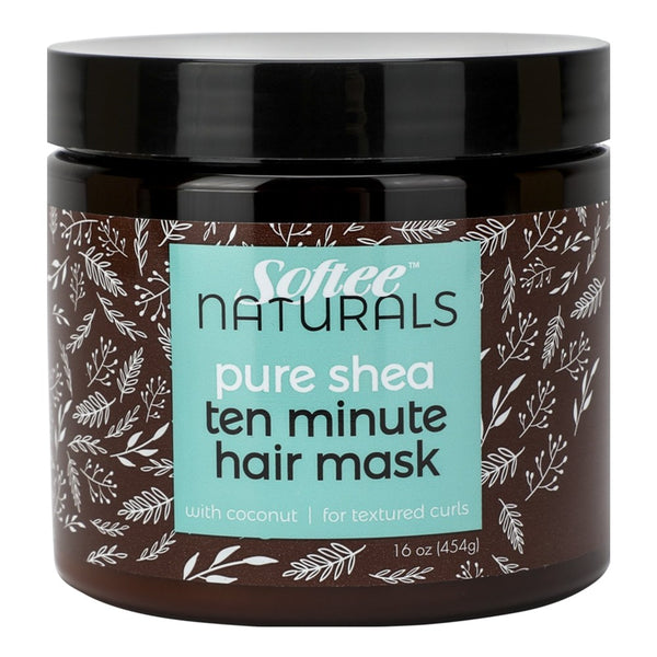 SOFTEE Natural Pure Shea Ten Minute Hair Mask (16oz)