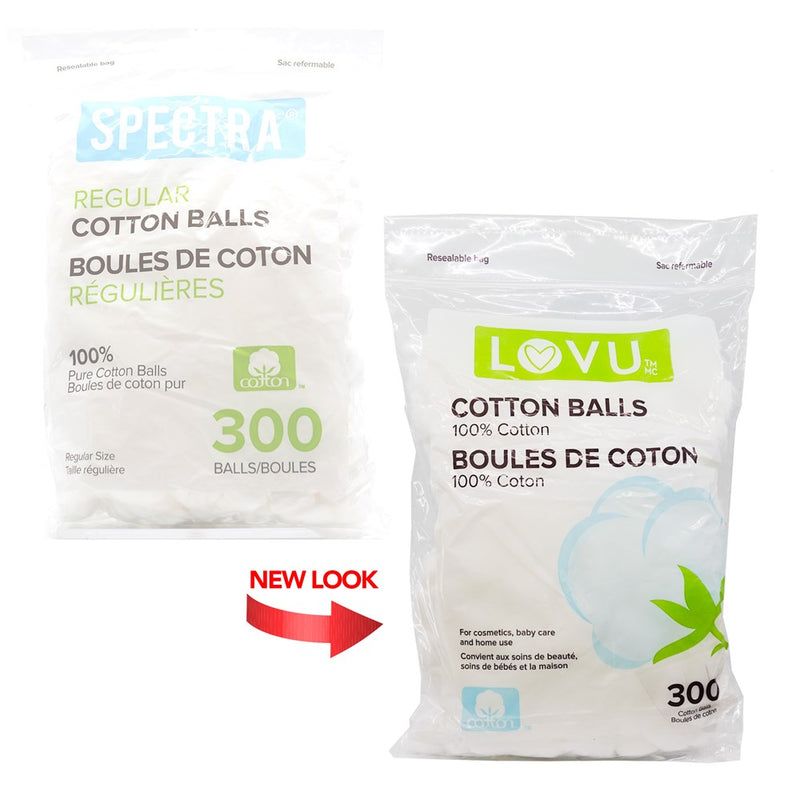 SPECTRA LOVU 100% Pure Cotton Ball (300pcs)