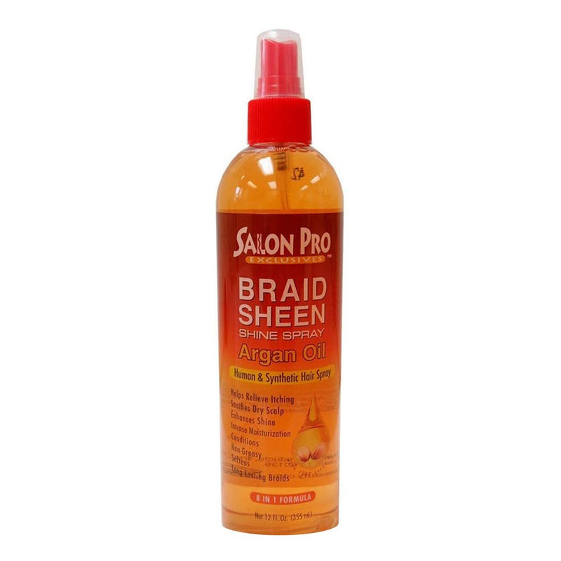 SALON PRO Argan Oil Braid Sheen Spray (12oz)