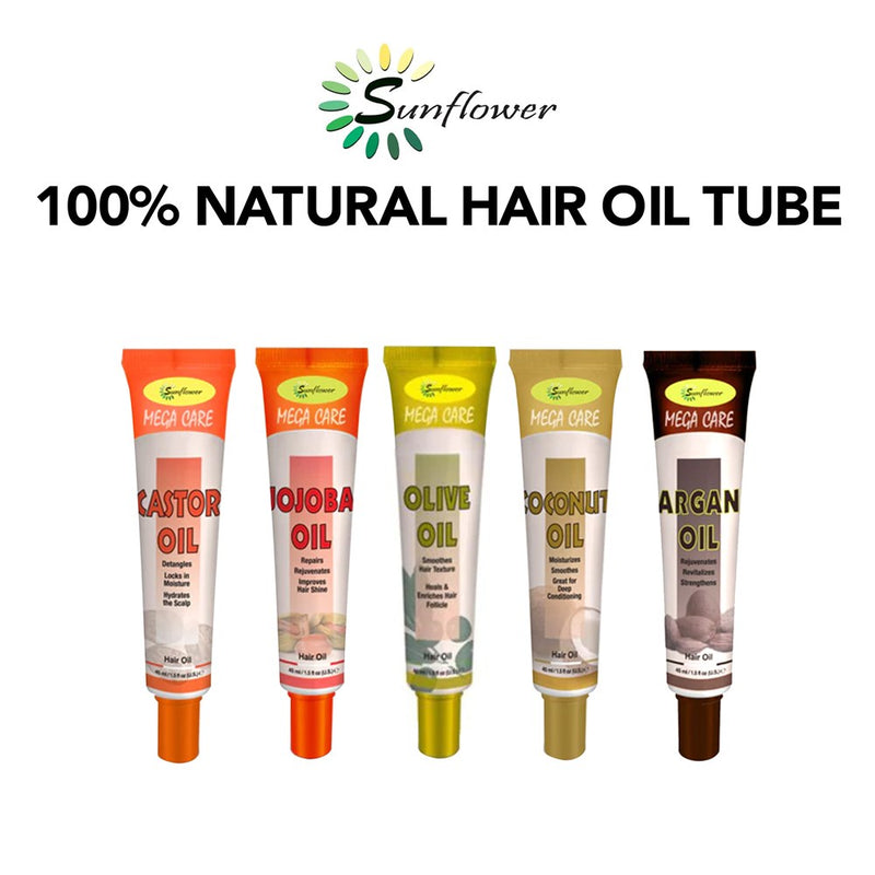 SUNFLOWER 100% Natural Hair Oil Tube (1.5oz)