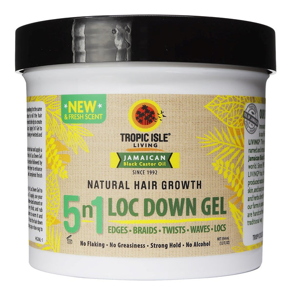 TROPIC ISLE LIVING Jamaican Black Castor Hair Growth 5n1 Loc Down Gel (12oz)