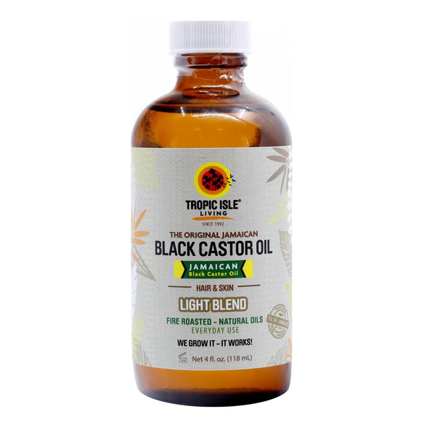 TROPIC ISLE LIVING Black Castor Oil Original Light Blend (4oz)