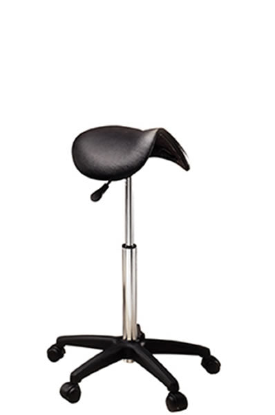 BABYLISS PRO Saddle Seat Stool [Adjustable height from 26.8 to 35.4 inch]