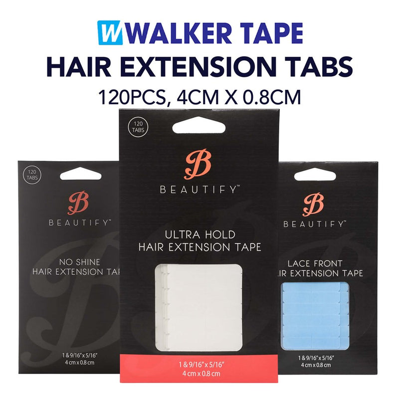 WALKER TAPE Hair Extension Tabs (120pcs, 4cm x 0.8cm)