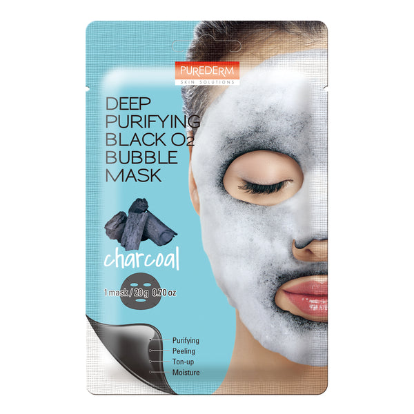 PUREDERM Deep Purifying Black O2 Bubble Mask