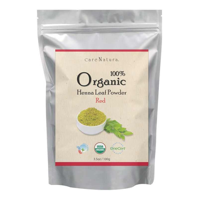 CARE NATURA  100% Organic Henna Leaf Powder [Red]