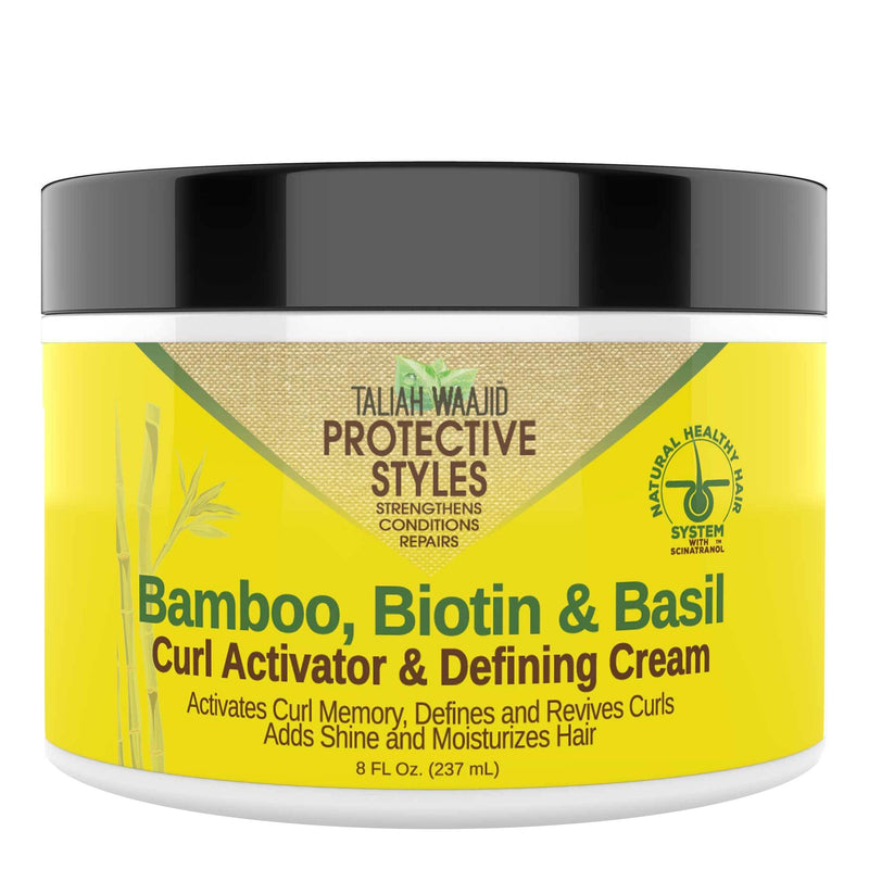 TALIAH WAAJID Protective Styles Bamboo, Biotin&Basil Curl Activator&Defining Cream(8oz)